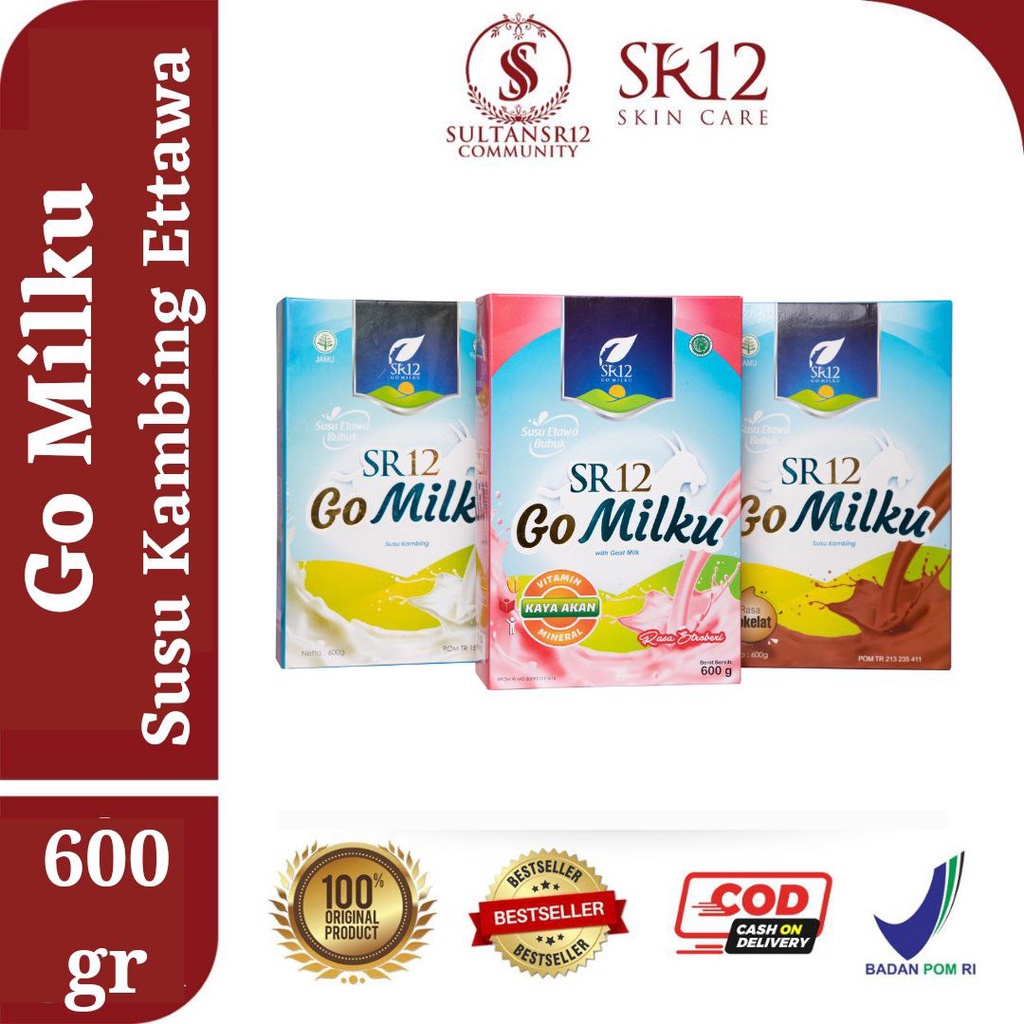 

BEST SELLER Susu KAMBING Etawa GOMILKU SR12 600gr SUSU KAMBING KUALITAS PREMIUM