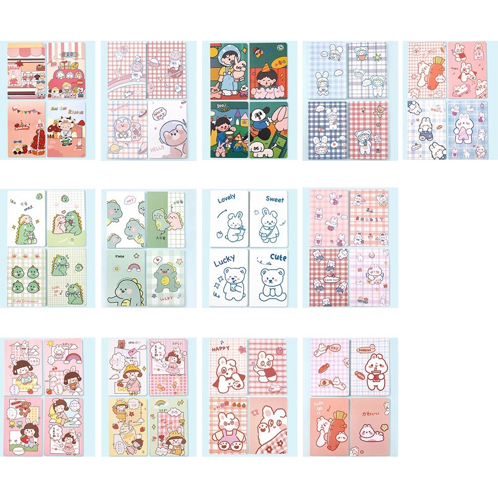 

[Whispers] 4pcs Buku Tulis A5 30 Lembar - B0031