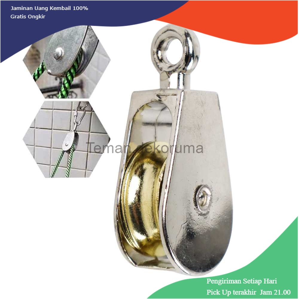 TD - PKK ASOL Katrol Mini Swivel Pulley Single Wheel 52 mm - AL52