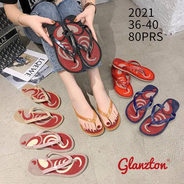 Sandal glanzton 2021 sandal jepit jelly cewek