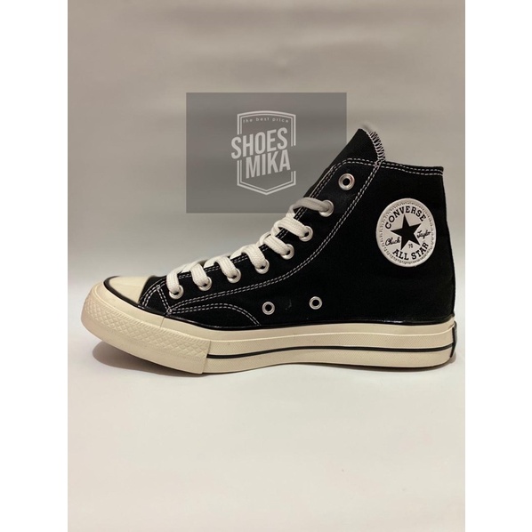 Sepatu Converse 70s High Black White PREMIUM [ BISA COD ]-Hitam Putih