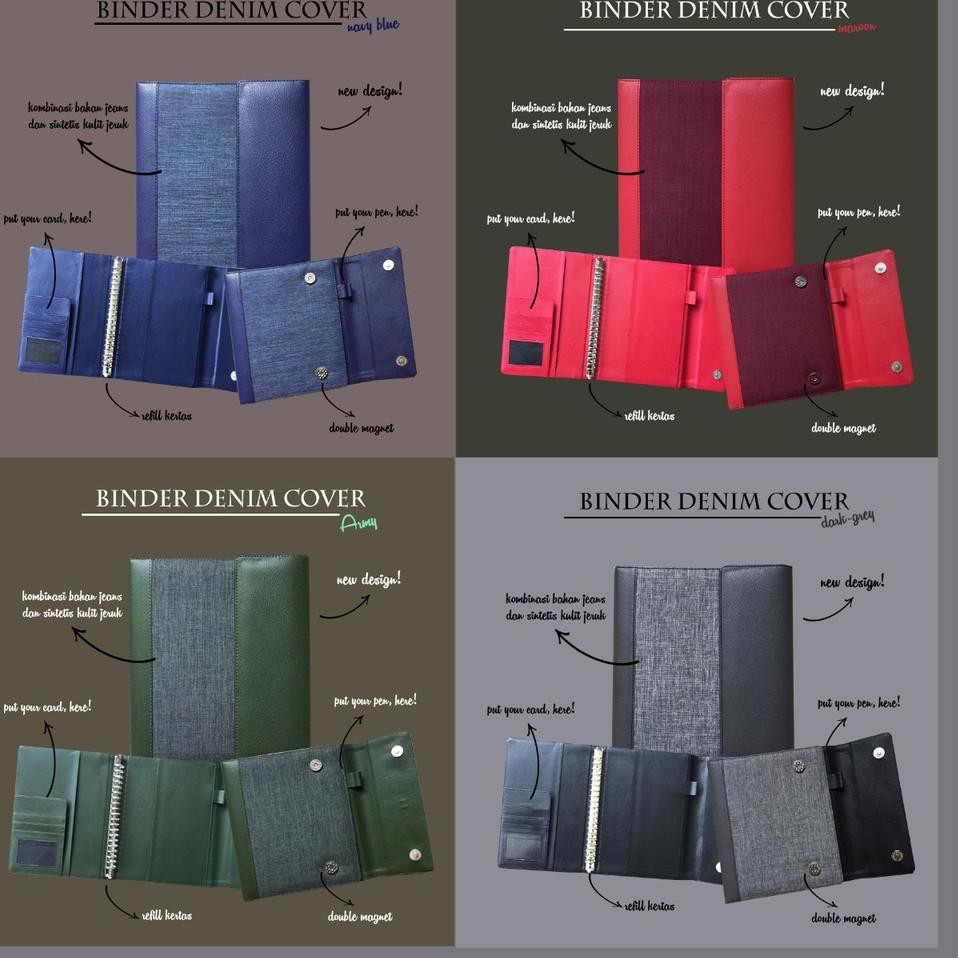 

Ready Stock.. ➚ Binder Denim Cover ↡ Ready Stock..