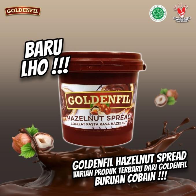 

Goldenfil Hazelnut Spread 1kg / Selai Hazelnut