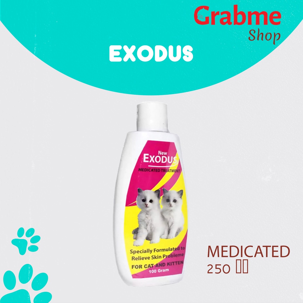 Bedak kucing EXODUS Medicated 100 gr