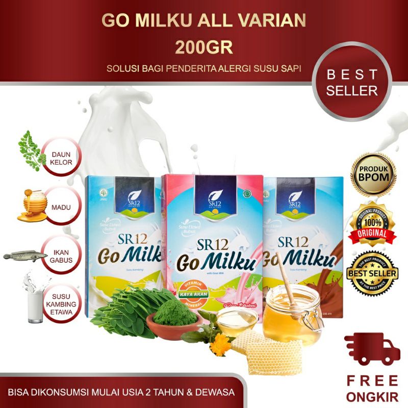 

SUSU KAMBING/GO MILKU SR12 HALAL & BPOM
