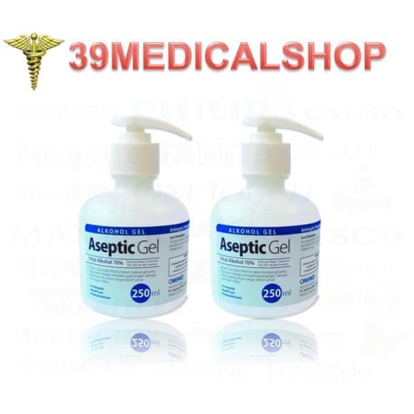 ASEPTIC GEL ONE MED 250 ML - ASEPTIK GEL DISPENSER - HAND SANITIZER