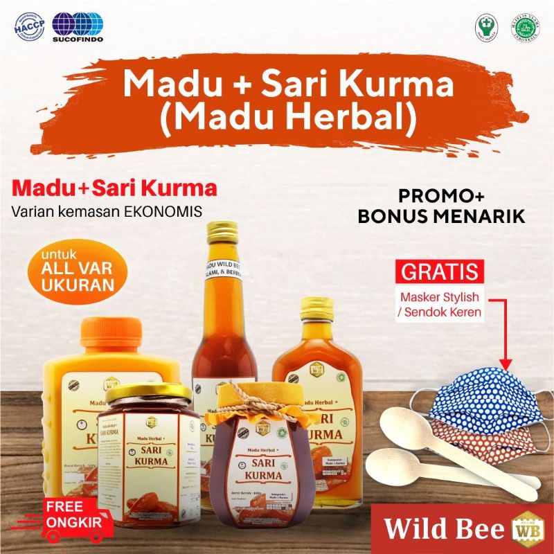 

Madu Sari Kurma | Madu Herbal Asli Murni 100% Wild Bee