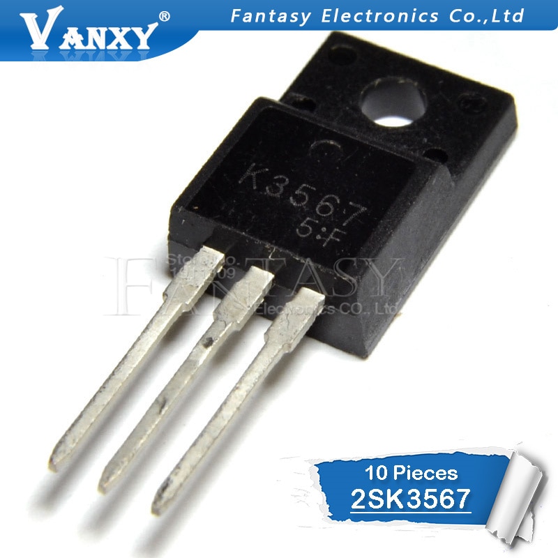 (Ready Stock) 10PCS 2SK3567 TO-220F K3567 TO-220F TO220F 3.5A 600V Baru original