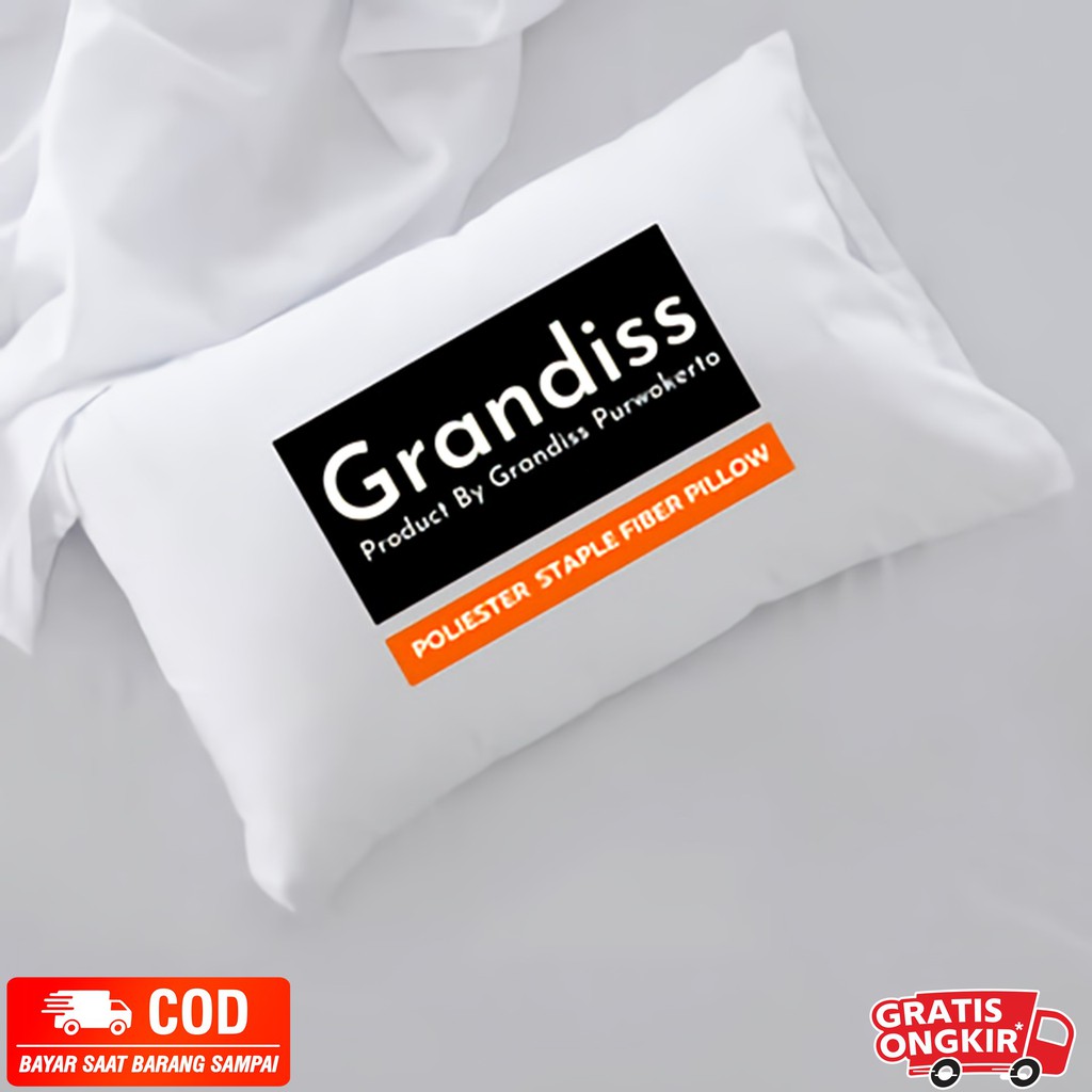 Bantal Guling 1 Set Bantal Tidur Hotel Bintang 5 Premium Bantal Silikon Empuk Grandiss Murah