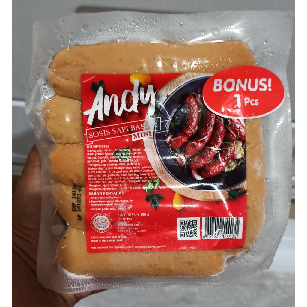 

sosis bakar andy mini original isi 10