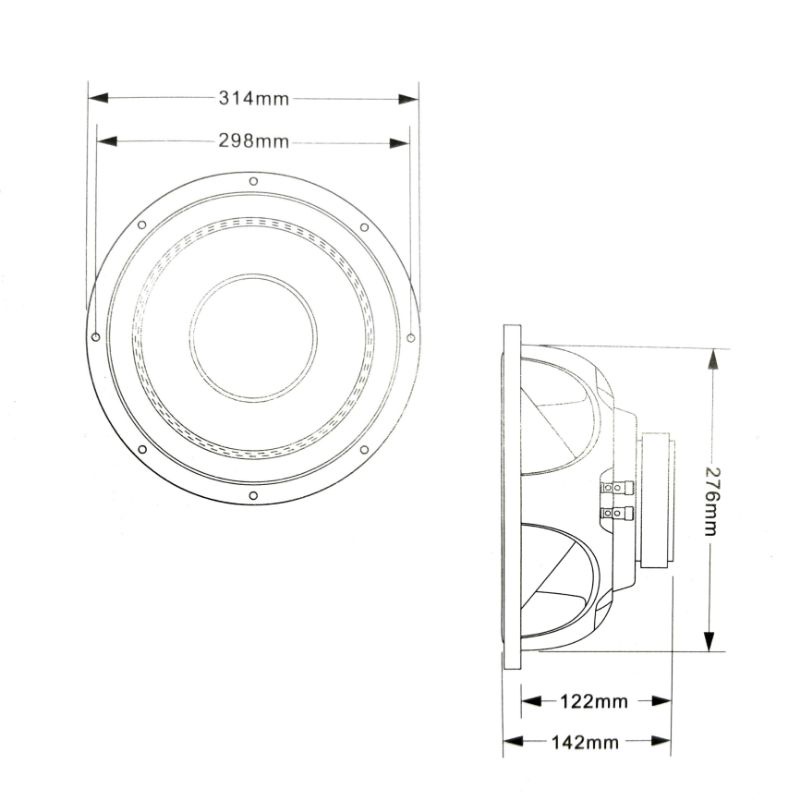 Subwoofer 12 Inch SVC Fonalivo FO12/FO-12 (by Vox Research)