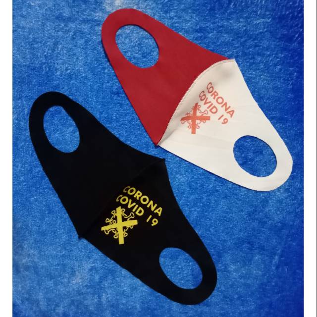 MASKER KAIN SCUBA MOTIF COVID 19 BAHAN PREMIUM KUALITAS BAGUS