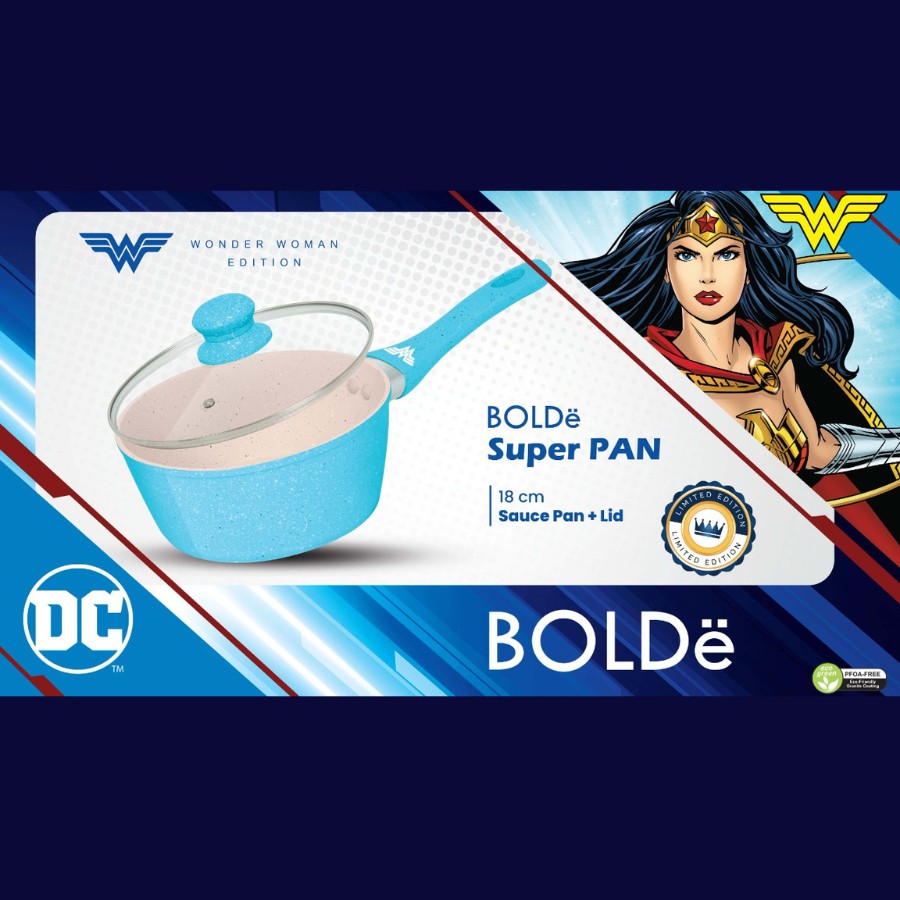 BOLDe Panci / Super Pan Wonder Woman Sauce Pan 18cm + Lid