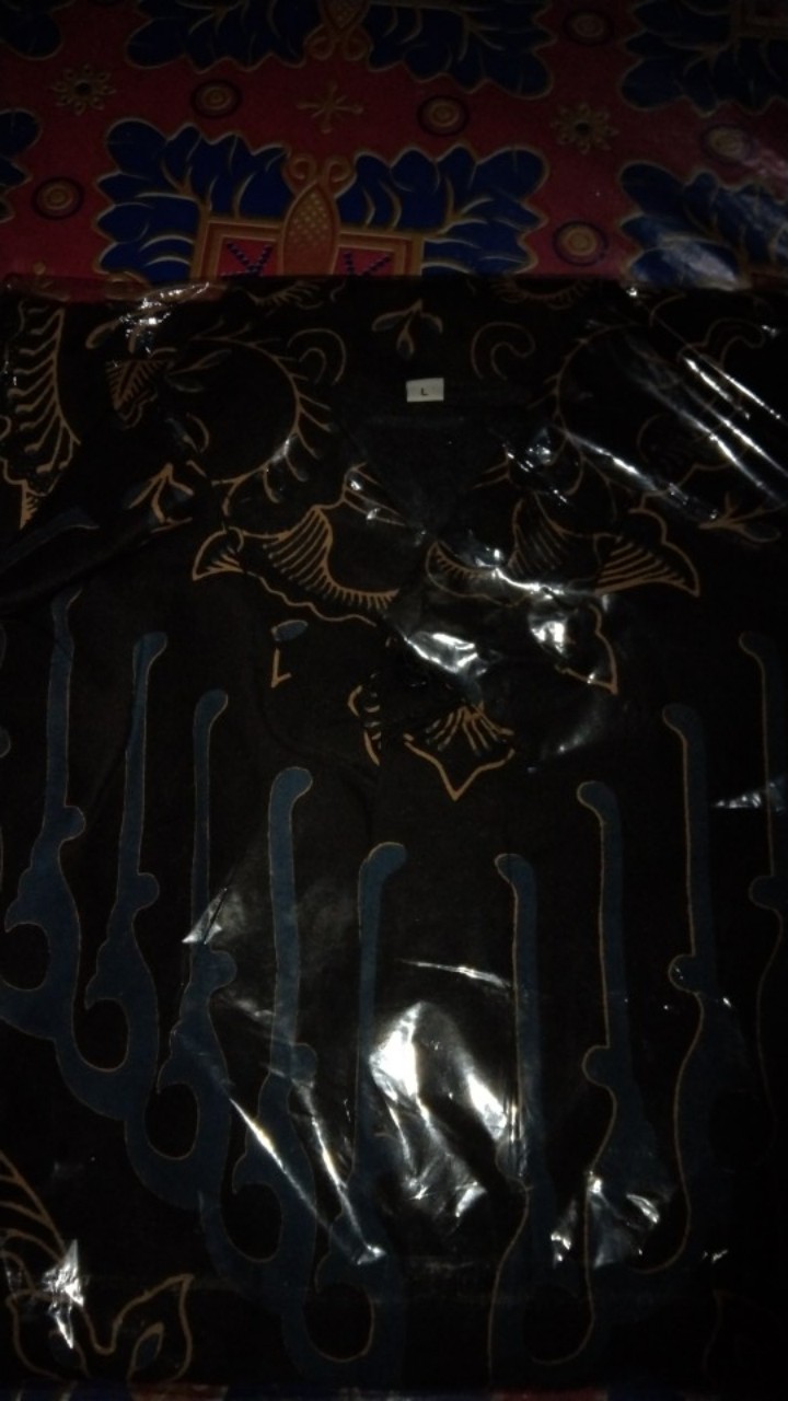 Peksi Biru Kemeja Batik Pria Modern Solo Atasan Batik By Kharis