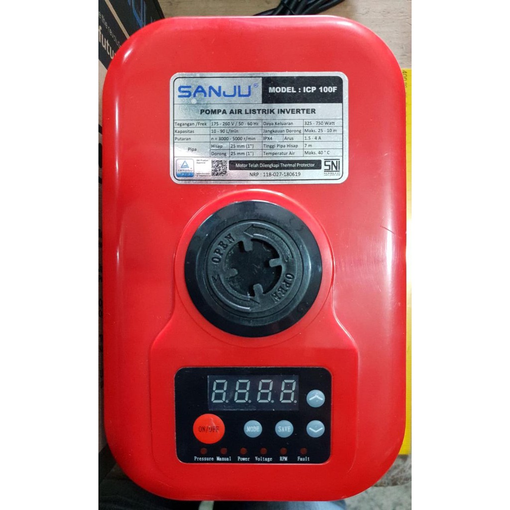 SANJU INVERTER Pompa Booster Pendorong IC 100f skls grundfos scala 2