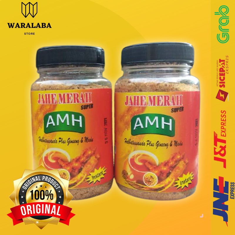 JAHE MERAH BUBUK MURNI SUPER AMH MADU PROPOLIS KEMASAN TOPLES ISI 220 GRAM TANPA GULA BERKHASIAT