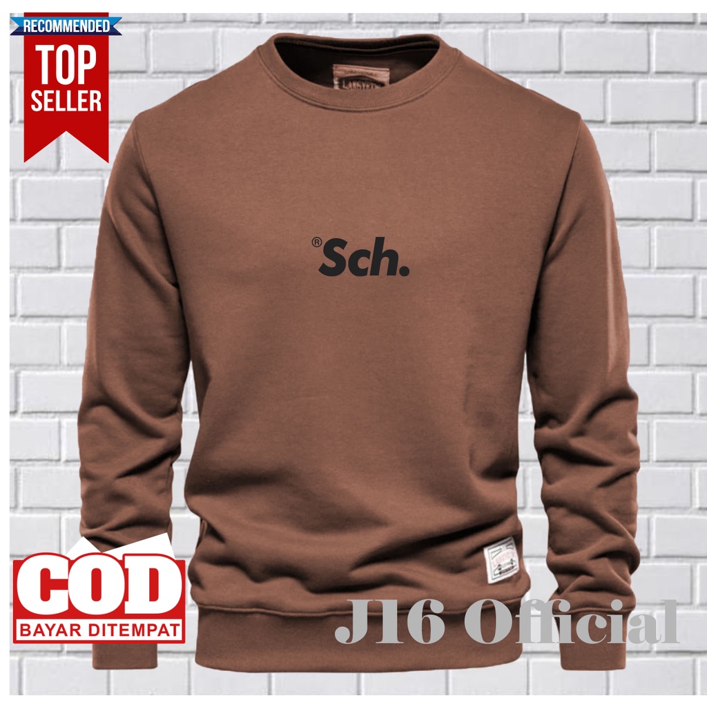 CREWNECK Sweater Distro Pria Premium Bahan Fleece Tebal