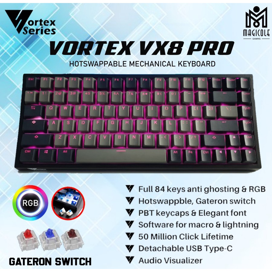 Vortex VX8 Pro RGB Hotswap Mechanical Gaming Keyboard