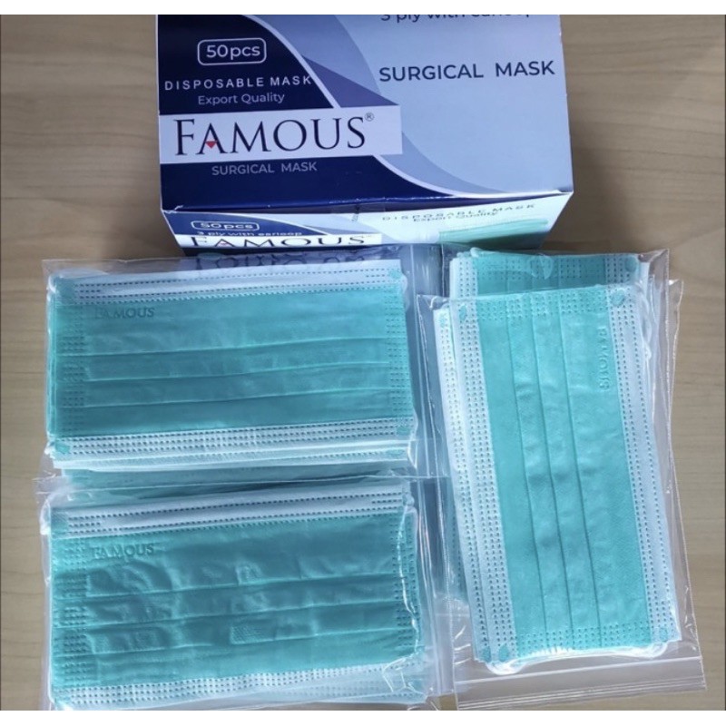 Masker Medis Famous 3 ply / Satuan