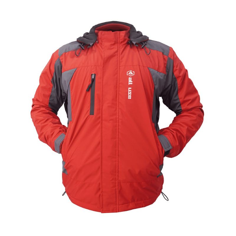 JAKET OUTDOOR ORIGINAL JAKET GUNUNG PRIA RED NEW ARTIKEL RJ 100% TAHAN AIR