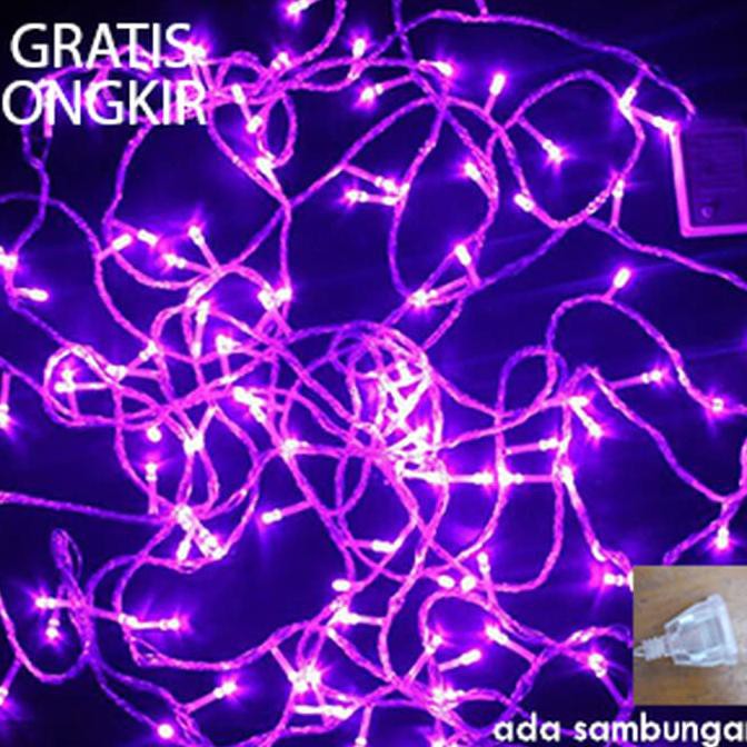Lampu Natal Led / Twinkle Light Purple (Ungu)