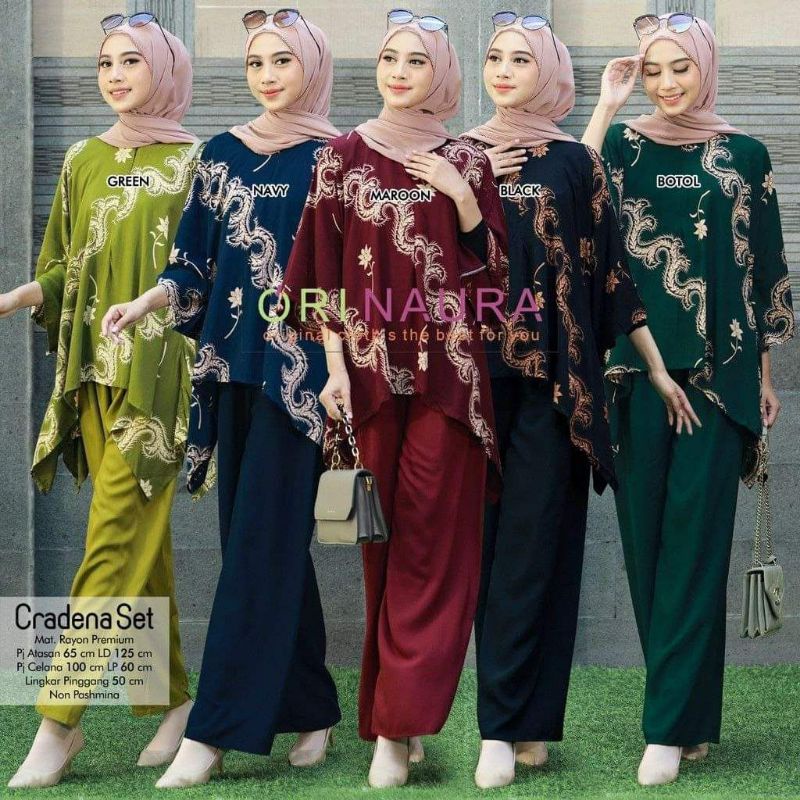 SETELAN WANITA WAKA WAKA TERBARU | SETELAN WANITA WAKA WAKA TERBARU BAHAN RAYON GRADE A