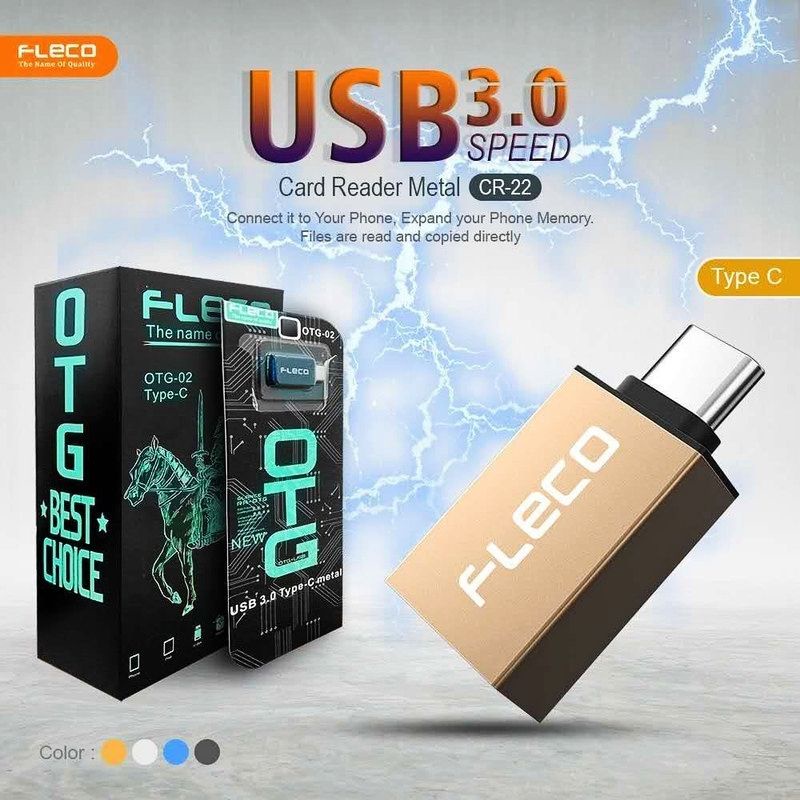 FLECO OTG TYPE C METAL ALLOY SUPER SPEED OTG TIPE C