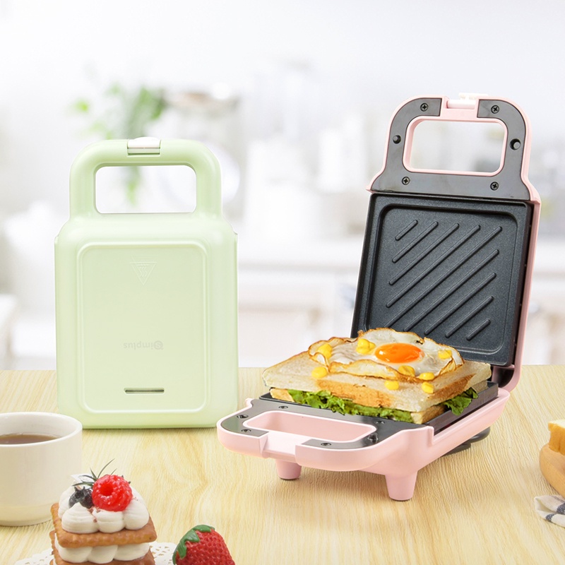 【COD】Sandwich Maker Multifungsi Sandwich Toaster Pemanggang Roti 650W Portabel