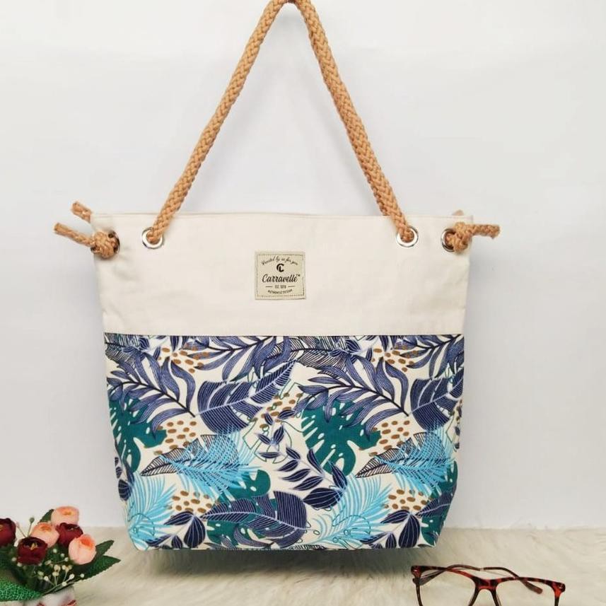 TOTE BAG KANVAS TALI SUMBU MOTIF/TAS CANVAS TALI SUMBU UTK TAS KULIAH/TAS BELANJA BISA CUSTOM SABLON