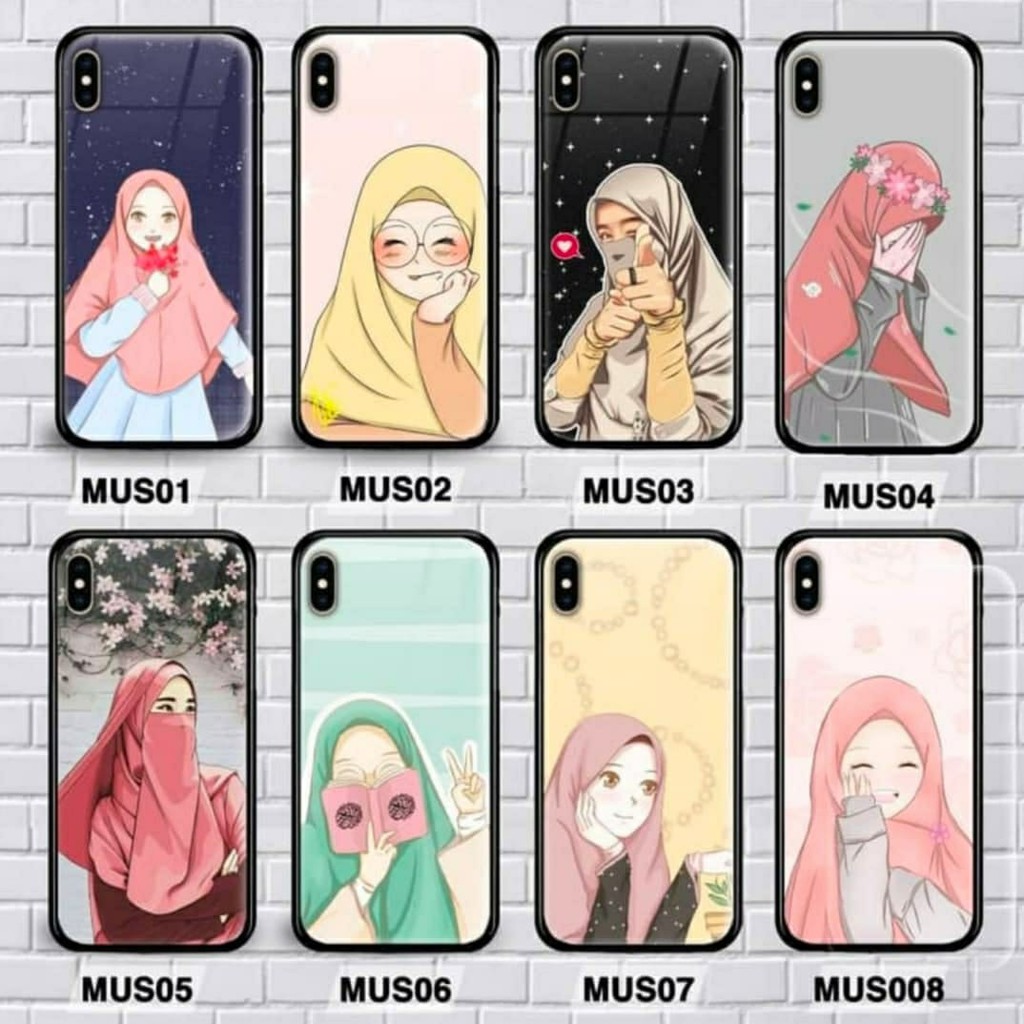 HUAWEI NOVA 5 , NOVA 5i , NOVA 5T, NOVA 5T PRO PREMIUM CASE GLASS MOTIF MUSLIMAH