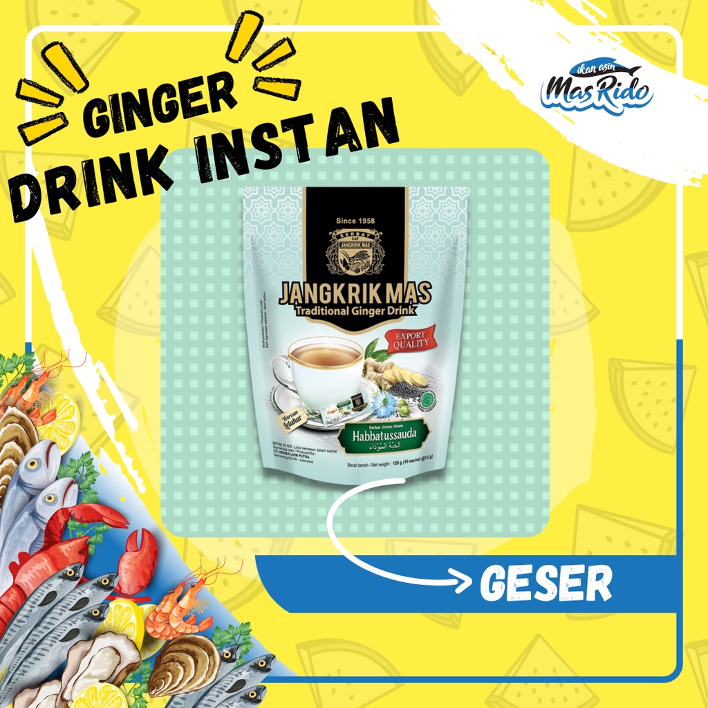 

Serbat Cap Jangkrik Mas Isi 10 Sachet Jahe Sereh Khas Semarang