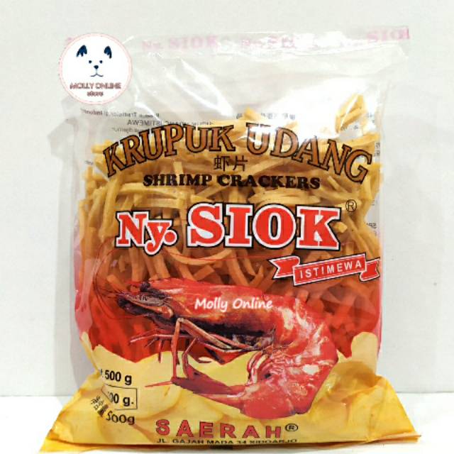

Ny Siok Krupuk Udang Mentah Stik 500gr Krupuk Panjang Stick Shrimp