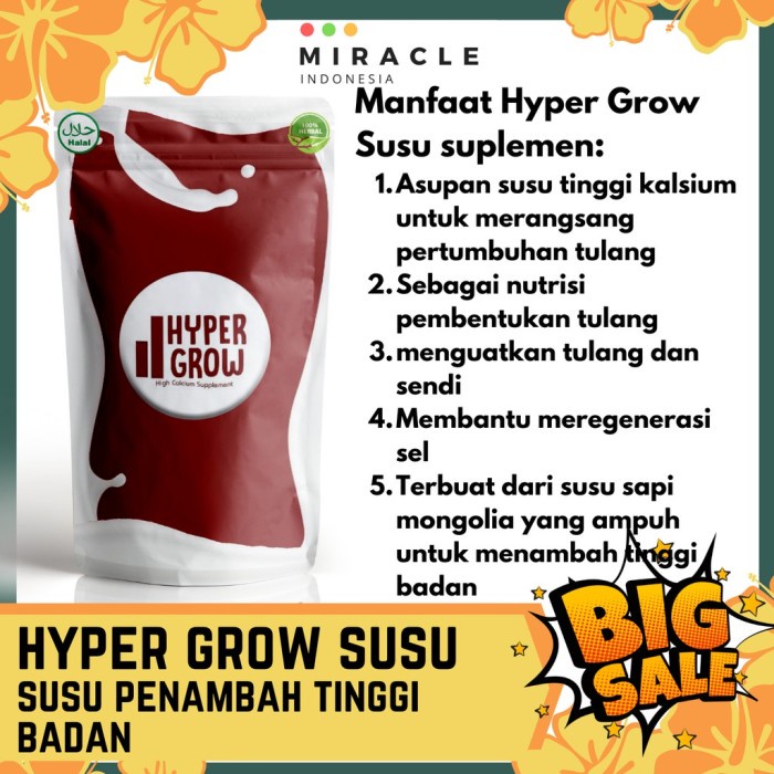 

Susu Peninggi Badan Terlaris HYPER GROW - Penambah Tinggi Badan