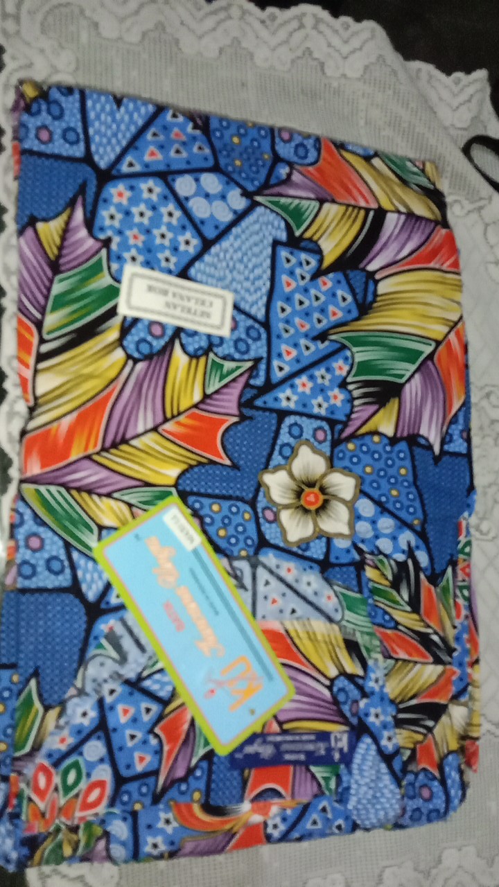 Setelan Jumbo Batik Kerah Bulat Kencana Ungu Ll 2l Ld 130 Pc 65