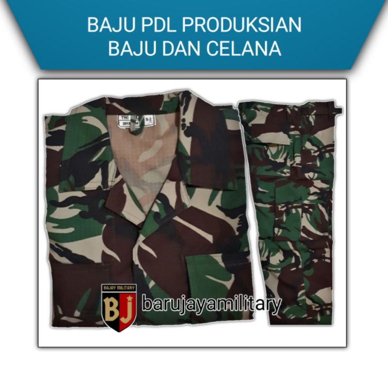 BAJU PDL TNI AD PRODUKSI TERMURAH