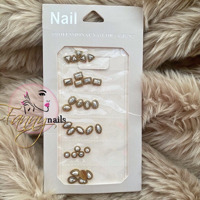 Nail acc white stones swarovski big hiasan nail art charms marble nailart nail gems