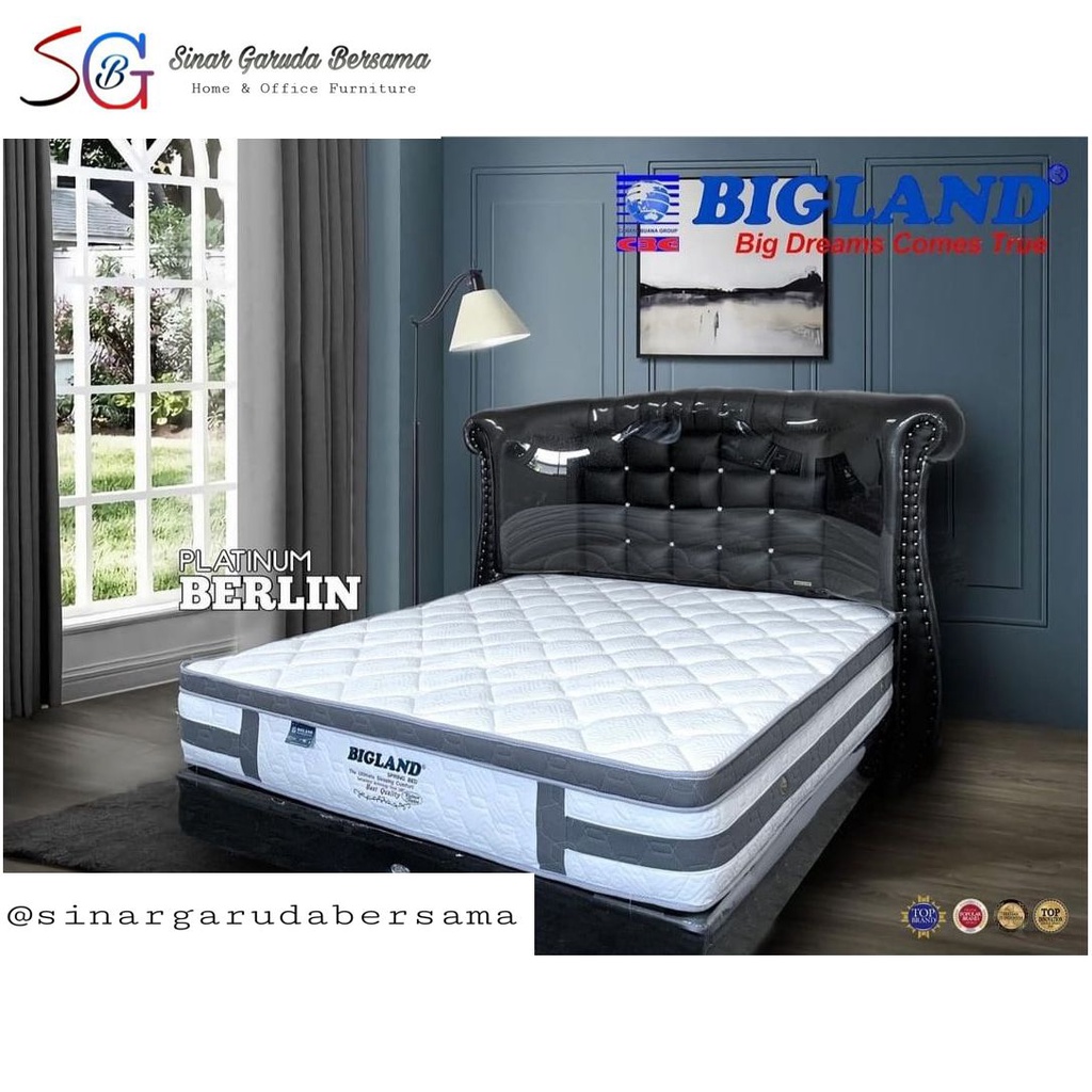 KASUR SPRING BED BIGLAND PLATINUM BERLIN + DIVAN JAGUAR / BIGLAND PLATINUM