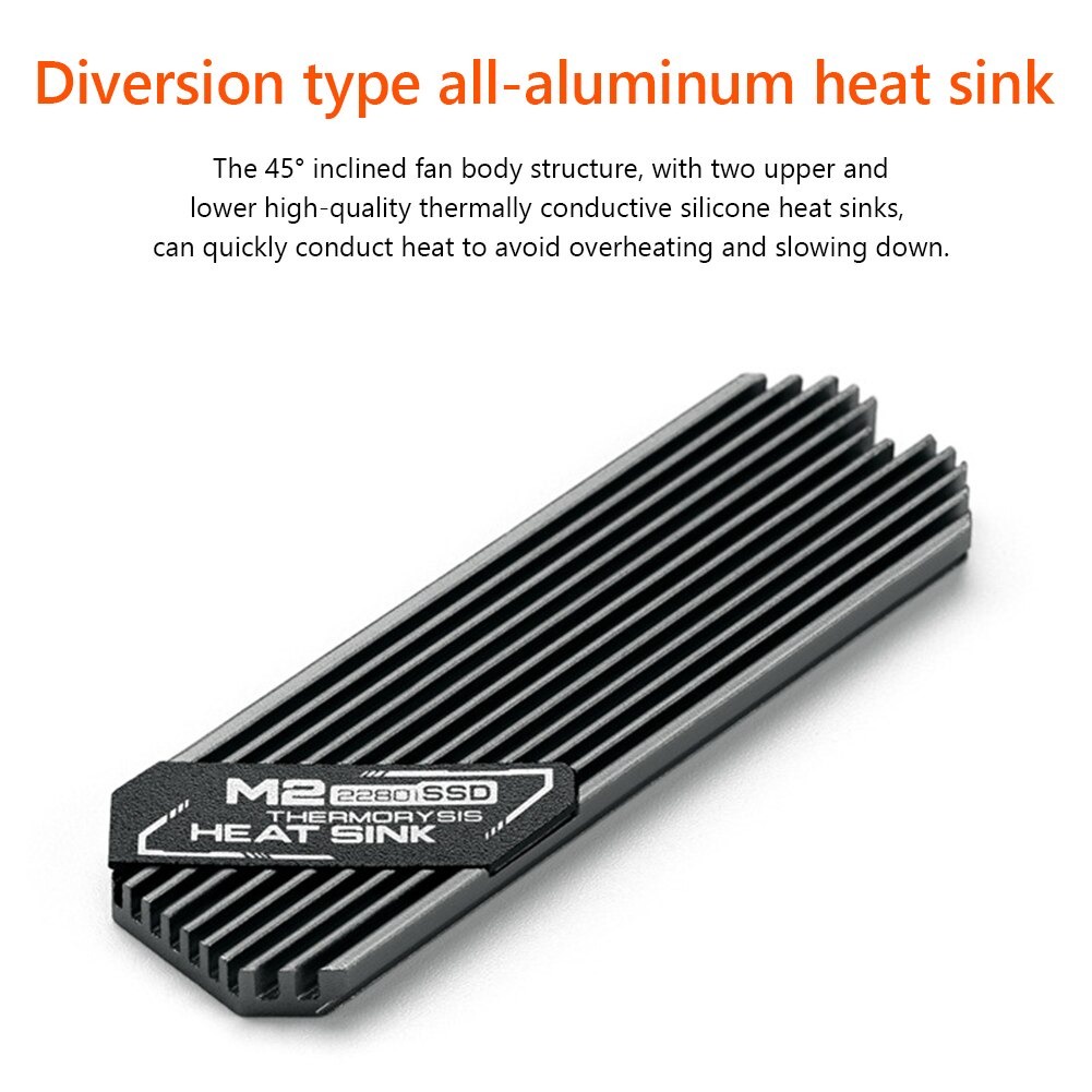 Ultra-thin M2 SSD Heatsink Cooler Heat Radiator for M.2 Solid State Disk 2280 PCIe NVMe Cooling Thermal Pads