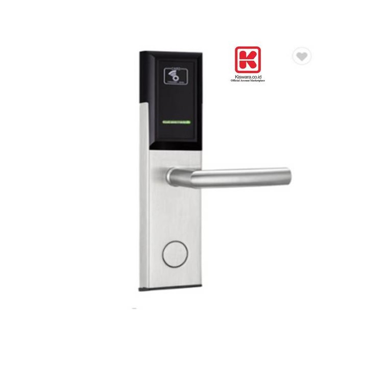 Door Lock With Card H1053 - SILVER [LEFT]