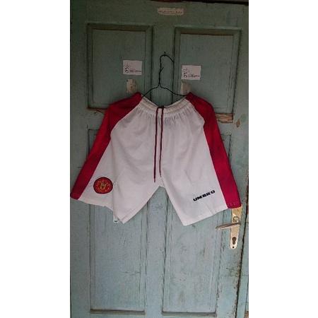 celana bola retro manchester united 96/97 Cobra original