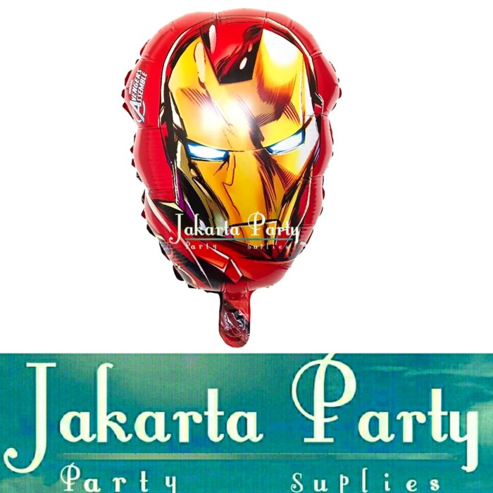 Balon Kepala Iron man / Balon Iron man / Balon Foil Ironman