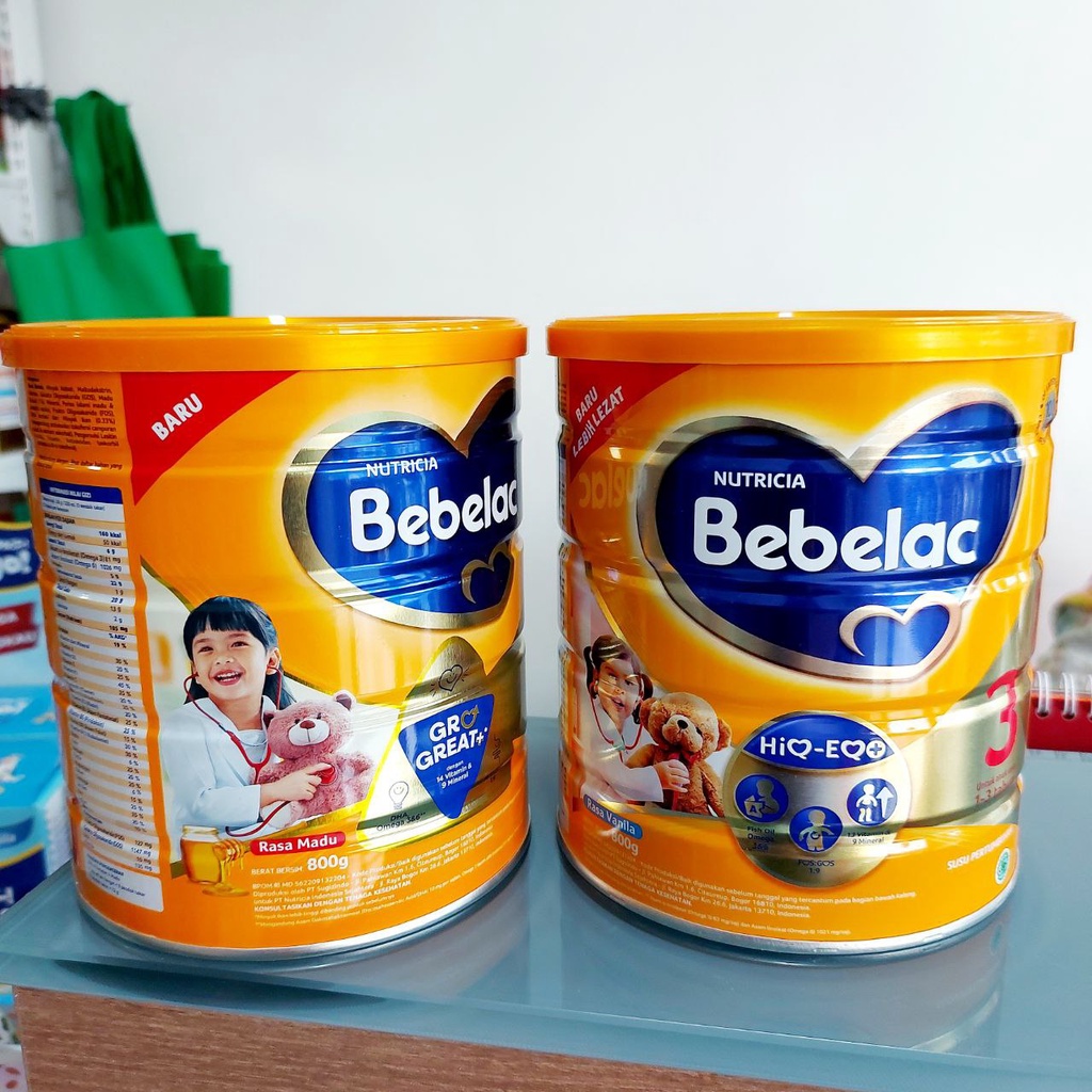 bebelac 3 madu  vanila susu pertumbuhan bubuk 800 gr expired 2025