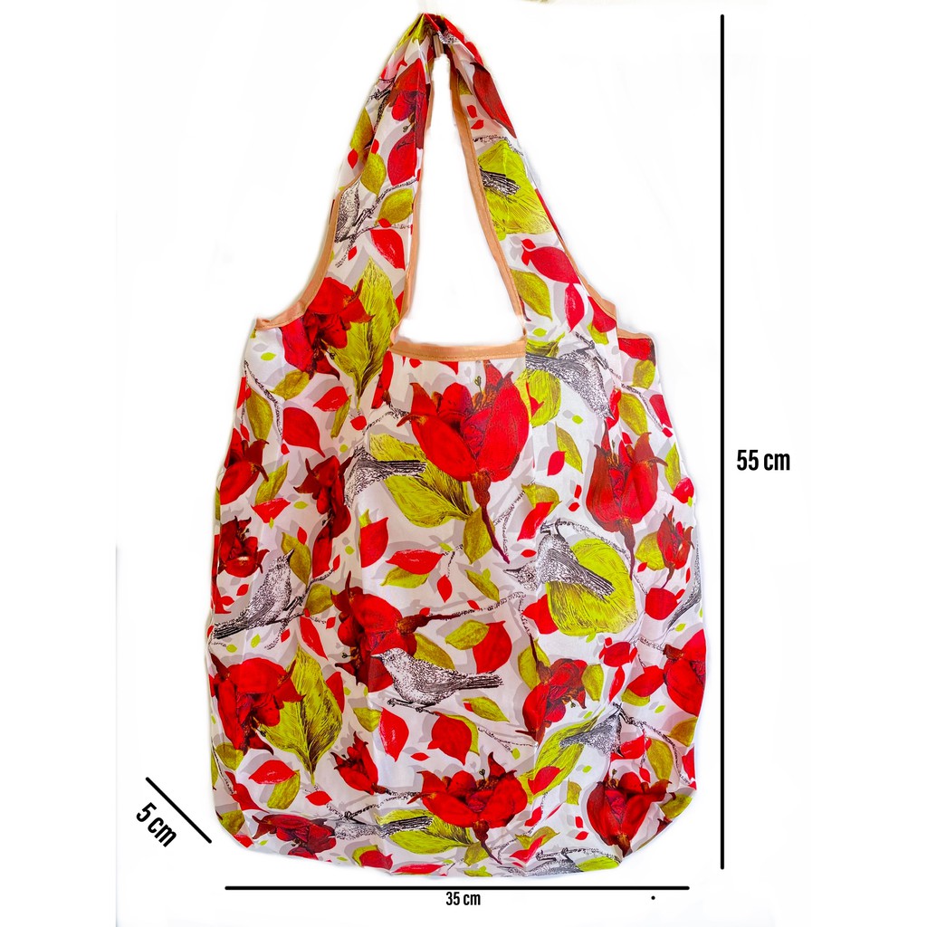 Tas belanja lipat besar import tote shopping bag