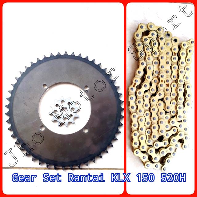 Gear Set Rantai KLX 150 520H