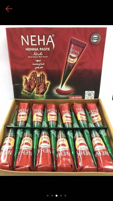 Tato Tangan Pengantin HENNA PASTE  Neha MELUKIS TANGAN Tato NEHA Henna Hena Paste Original BPOM- Eceran