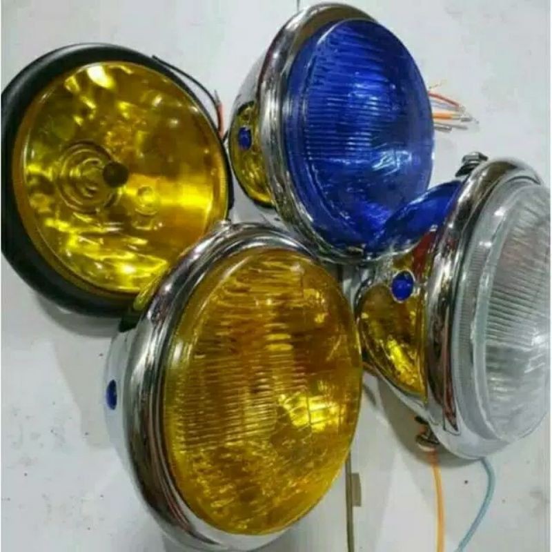 Headlamp lampu depan / reflektor bulat /lampu pesek
