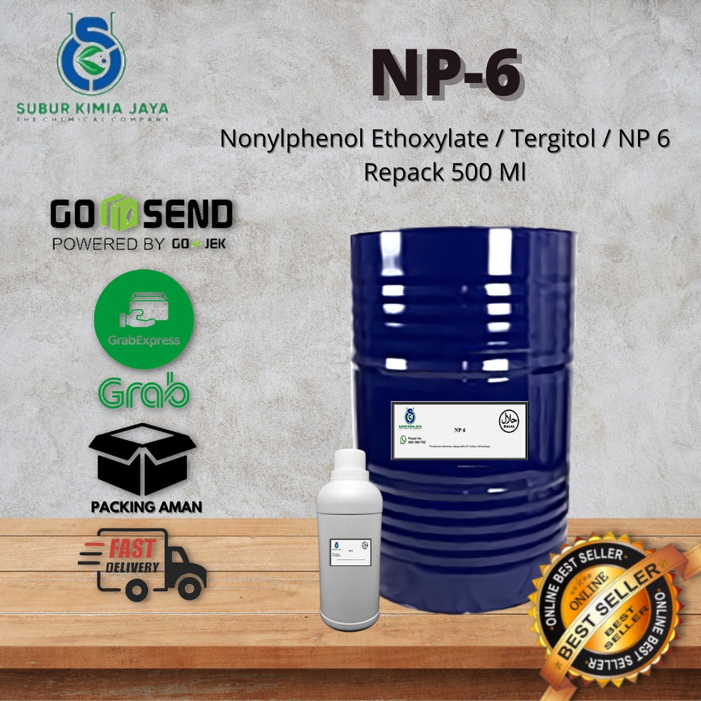 

NP 6 - Surfactant - Emulsifier - Tergitol 500 ml Premium