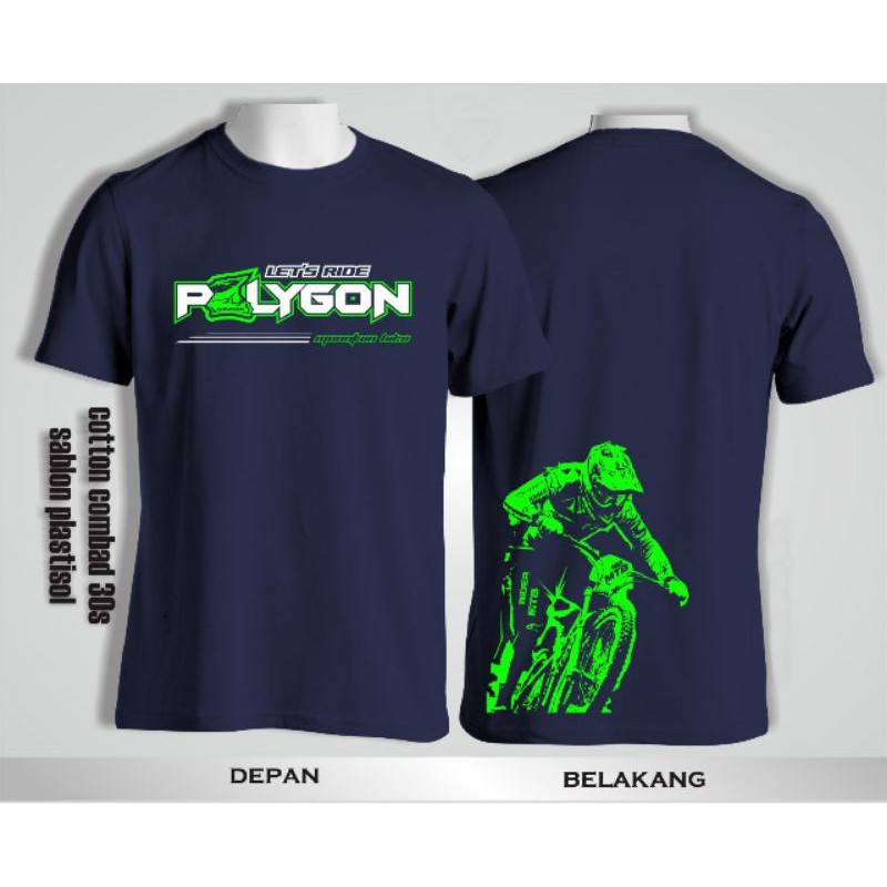 Kaos Gowes Polygon - Kaos Sepeda - Kaos MTB-DH - Distro Kaos Murah