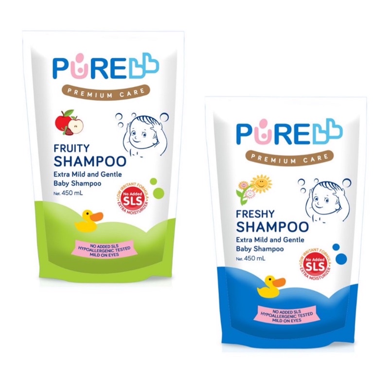 Pure BB Baby Shampoo Refill 450 ml Shampoo Bayi