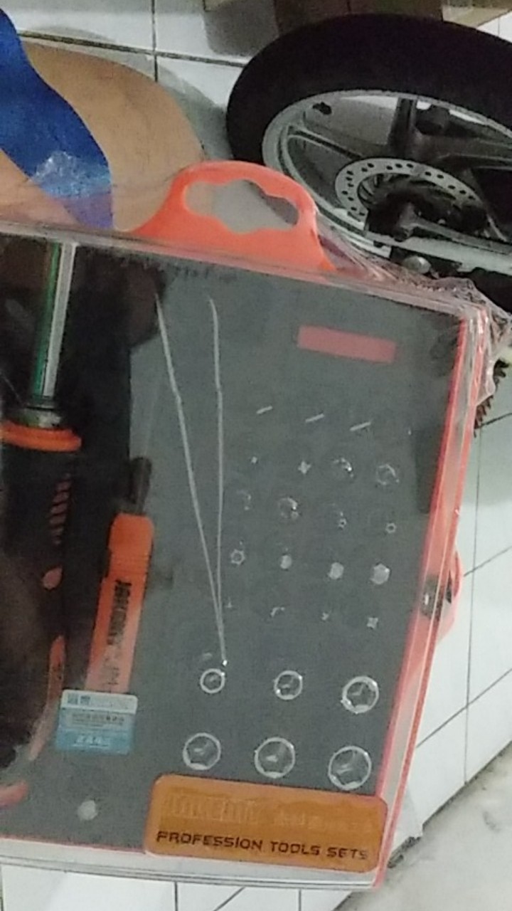 Jakemy 34in1 Obeng Set Lengkap Tool Box Kunci Socket Phillips Slotted Hex Torx Original Jm-6093